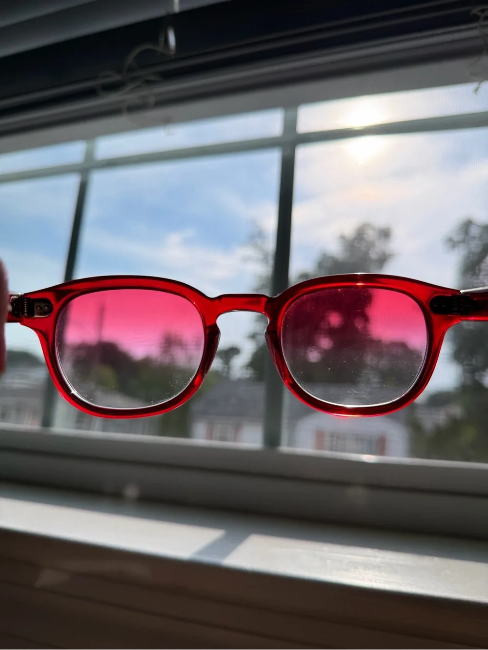 MOSCOT LEMTOSH 46 Ruby SE Special Edition Red Gradient Sunglasses 46-24-145
